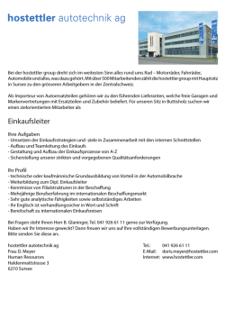 Eink&auml;ufer (Buttisholz) - Hostettler Autotechnik AG