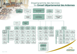Organigramme des Services du Conseil d&eacute;partemental des Ardennes
