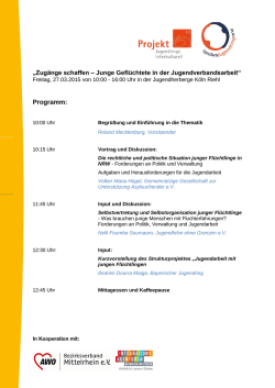 Aktualisiertes Programm - Landesjugendring NRW e.V.