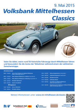 Plakat VB-Mittelhessen Classics