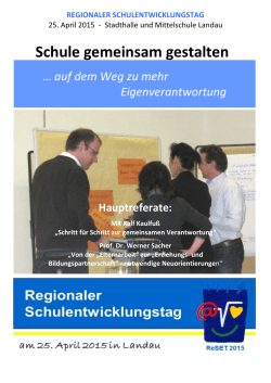Schule gemeinsam gestalten - Die Regierung von Niederbayern