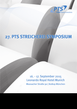 - PTS Streicherei Symposium