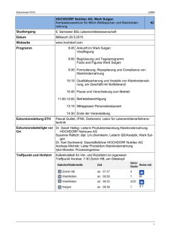 Hochdorf Nutritec AG, Werk Sulgen