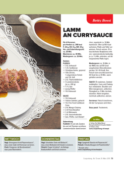 PDF-Rezept Lamm an Currysauce