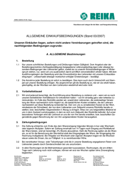 Einkaufsbedingungen REIKA 0307