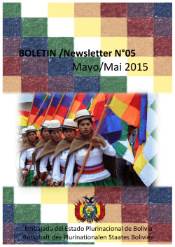 BOLETIN /Newsletter N°05