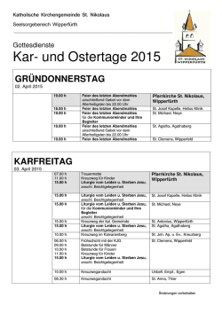 Heilige Woche im Seelsorgebereich Wipperf&uuml;rth 2015 Mosaik 1