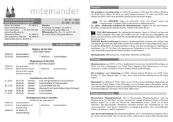 Miteinander Nr. 18 - 24.05.2015