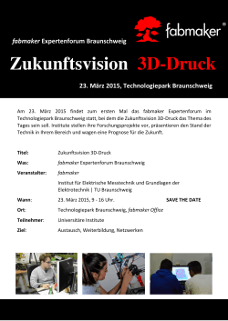 Zukunftsvision 3D-Druck - emg.tu