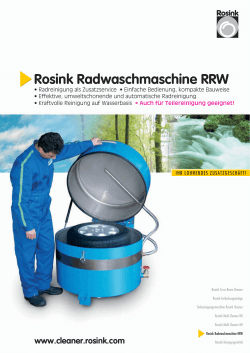 Rosink Radwaschmaschine RRW