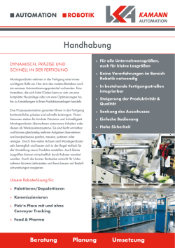 Handhabung - Kamann Automation