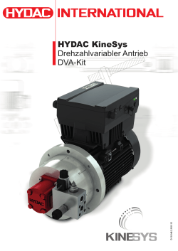 HYDAC KineSys Drehzahlvariabler Antrieb DVA-Kit