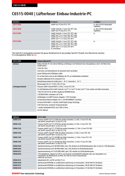 C6515-0040 | Lüfterloser Einbau-Industrie-PC