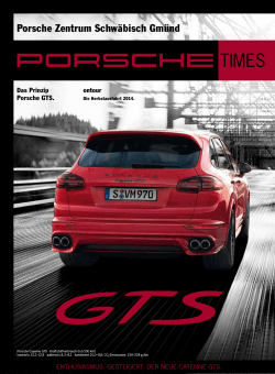 Ausgabe 4/14 - Porsche Zentrum Schwäbisch Gmünd