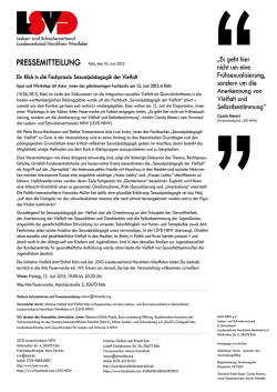 Ein Blick in die Fachpraxis:Sexualpädagogik der Vielfalt