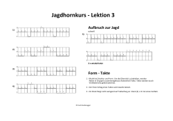 Jagdhornkurs - Lektion 3