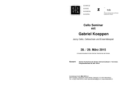 Cello Seminar mit Gabriel Koeppen