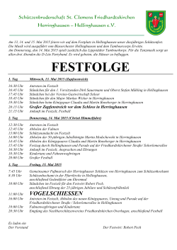 Festfolge 2015 - St. Clemens Friedhardtskirchen Herringhausen