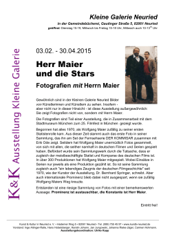 Ausstellung_Herr Maier... - Kunst und Kultur in Neuried eV