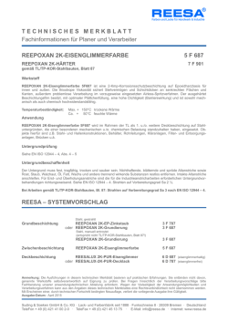 technisches Merkblatt