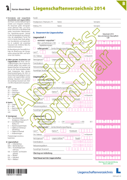 Formular L Liegenschaftenverzeichnis - Steuerverwaltung Basel