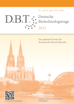 Das nationale Forum für die deutsche Biotech-Branche