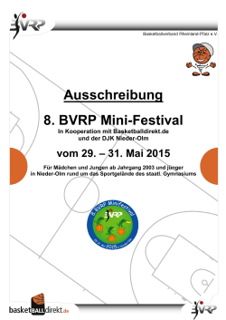 Ausschreibung BVRP-Mini-Festival 2015