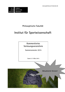 online als pdf-Version - Institut für Sportwissenschaft