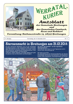 Amtsblatt vom 13. November 2014