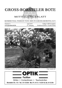 April-Ausgabe - Groß Borstel