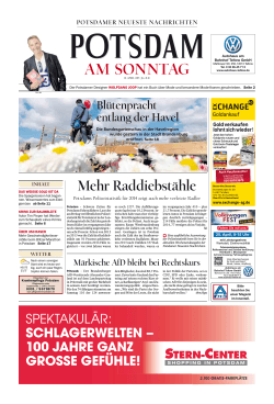 AM SONNTAG - Potsdamer Neueste Nachrichten