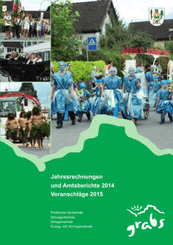 Jahresrechnung 2014 - Ortsgemeinde Grabs