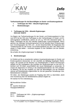 I. Tarifmappe der VKA