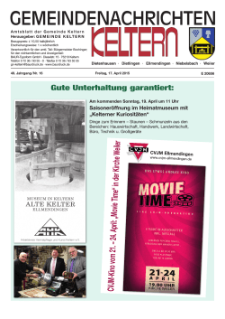 Herunterladen - Gemeindenachrichten Keltern