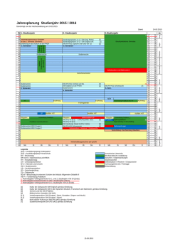 Jahresplanung 2015/16