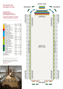 SAALPLAN FLOOR PLAN - Spanische Hofreitschule