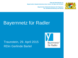 Powerpoint-Päsentation zum Bayernnetz für Radler von 2015
