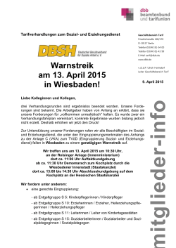 Warnstreikaufruf 13.04.2015 in Wiesbaden