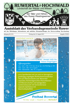 finden Sie die aktuelle Ausgabe des Amtsblattes