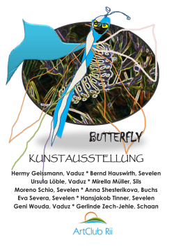 Einladung Butterfly Kunstausstellung
