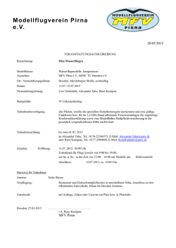Informationen zum Wasserflugtreffen 2015 - MFV