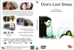 DVD Cover - One`s Last Sleep.indd