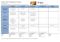Restaurant im BVS - Bildungszentrum Holzhausen MONTAG