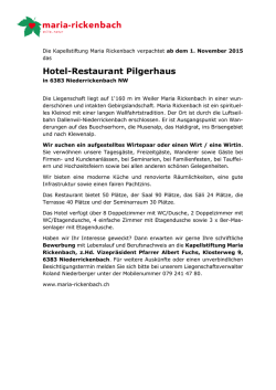 Hotel-Restaurant Pilgerhaus - Maria