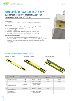 Treppenlager-System ISOTREPP - HBT