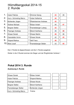 H&ouml;rndlbergpokal 2014