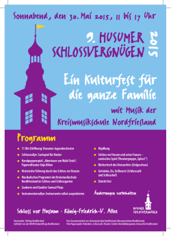 Programm Husumer Schlossvergnügen 2015