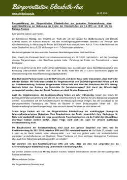 Presseerklärung zur Unterzeichnung der Absichtserklärung am