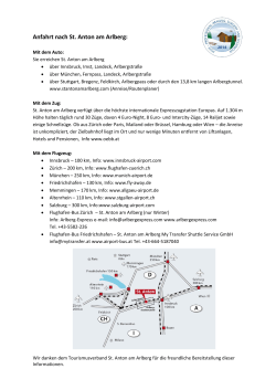 Informationen zur Anfahrt