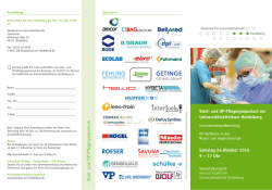 Steri- und OP-Pflegesymposium - Akademie f&uuml;r Gesundheitsberufe